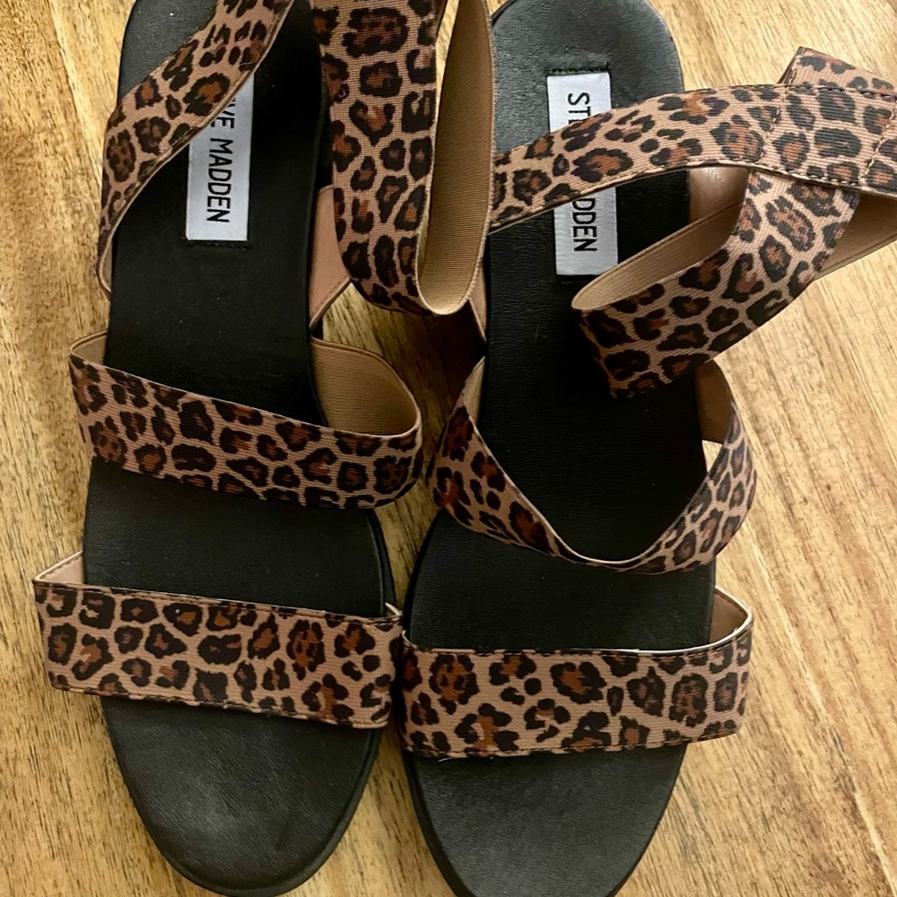 Steve Madden Leopard Print Sandals